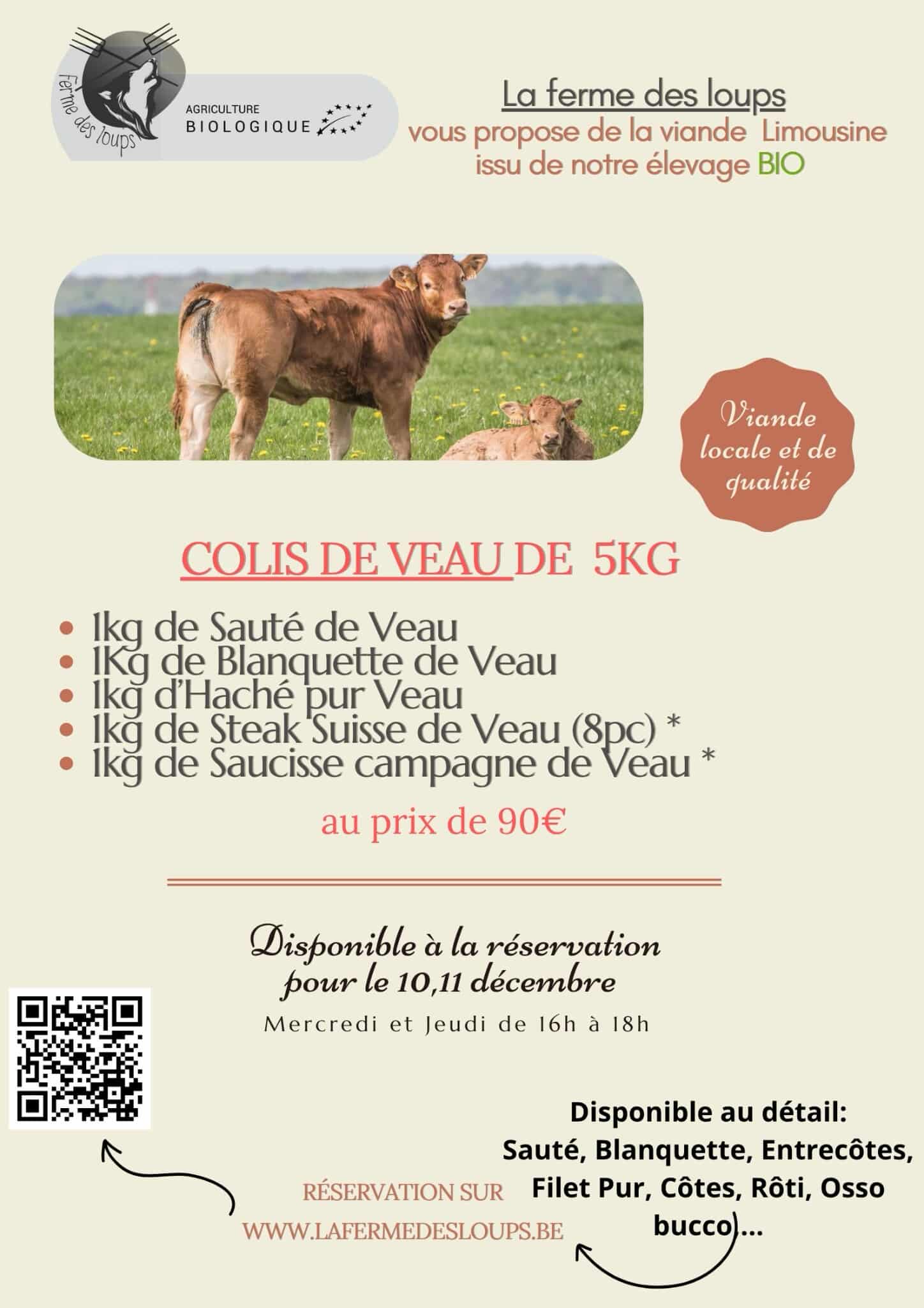  Colis de Veau* ---->>> les 28-29-30 mai